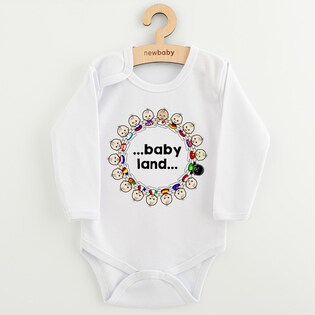 Body per bambini con stampa New Baby ...baby land... 62 (3-6m)